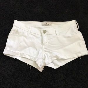 Hollister white shorts